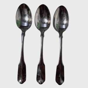 Wm. A. Rogers Oneida Teaspoons Gloria Montclair Stainless Set of 3 6 1/8"